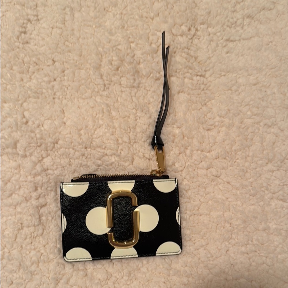 Marc Jacobs Black and White Polka Dot Wallet